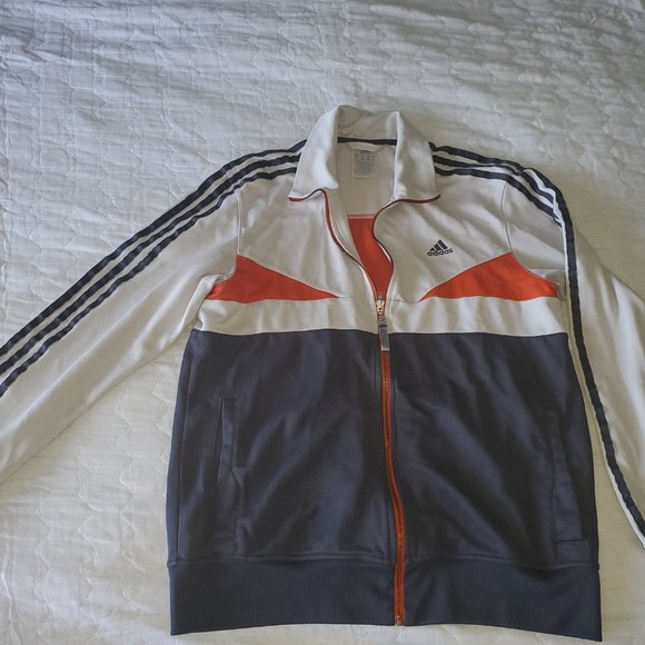 Vintage Men's Adidas Full Zip Track Workout Jacket (Sz Med) - Picture 2 of 12
